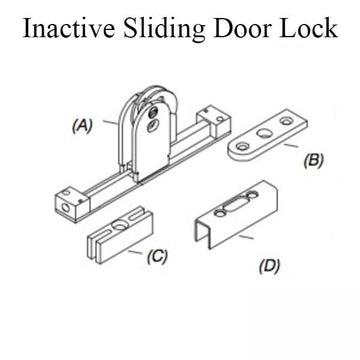 Marvin Inactive Panel, Sliding door lock, 2-3/8"